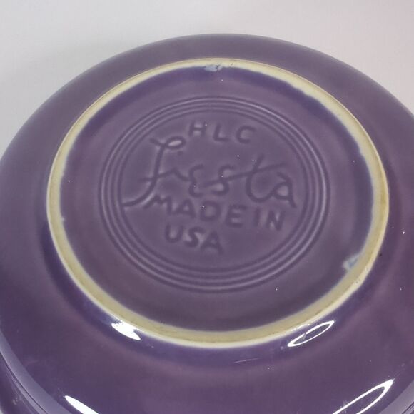 FIESTA Lilac Purple Cereal Soup Bowl 7 Retired Fiestaware 1994 Limited Edition - Picture 6 of 9